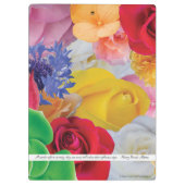 Porte-bloc Collage de fleur, pour des professeurs - porte - (Dos)