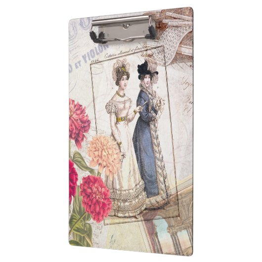 Porte-bloc Collage de mode victorien (Gauche)