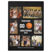 Porte-bloc Collage personnalisé de basket-ball (Dos)