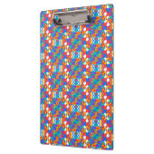Porte-bloc Colorful clipboard with a vibrant geometric (Gauche)