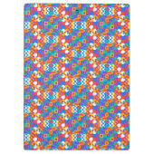 Porte-bloc Colorful clipboard with a vibrant geometric (Dos)