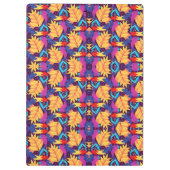 Porte-bloc Colorful clipboard with vibrant geometric  (Dos)