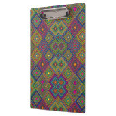 Porte-bloc Colorful clipboard with vibrant geometric diamond  (Gauche)