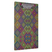 Porte-bloc Colorful clipboard with vibrant geometric diamond  (Swatch)