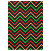 Porte-bloc Colorful Cool Chevron on Black Monogrammed (Dos)
