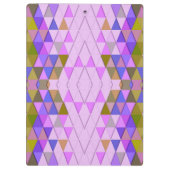 Porte-bloc Colorful diamonds and triangles pattern (Dos)