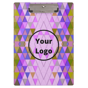 Porte-bloc Colorful diamonds and triangles pattern