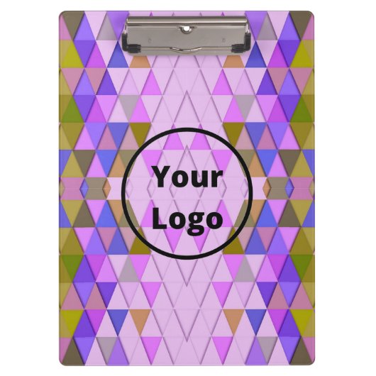 Porte-bloc Colorful diamonds and triangles pattern (Devant)