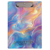 Porte-bloc Colorful opal swirly flowing marble texture (Devant)