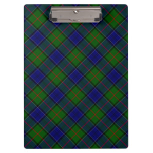 Porte-bloc Colquhoun tartan bleu vert plaid