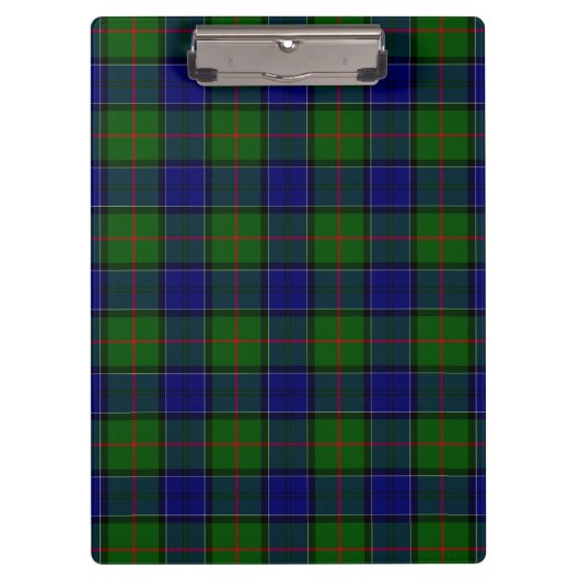 Porte-bloc Colquhoun tartan bleu vert plaid (Devant)