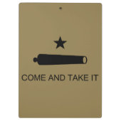 Porte-bloc Come & Take It ! Flag de Texas State (Dos)