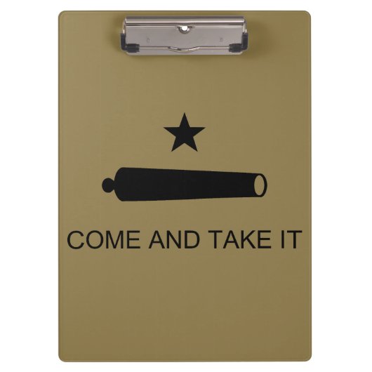 Porte-bloc Come & Take It ! Flag de Texas State (Devant)