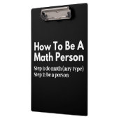Porte-bloc Comment être une personne mathématique (Gauche)