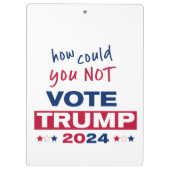 Porte-bloc Comment ne pas voter TRUMP 2024 (Dos)