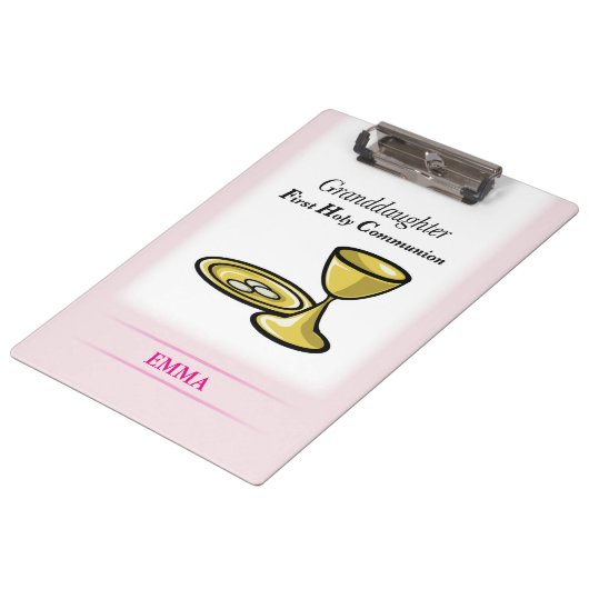 Porte-bloc Communion Corps et Sang Petite-fille (Incliné)