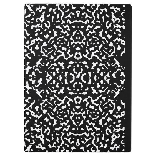 Porte-bloc Composition Carnet Étudiant Enseignant noir (Dos)