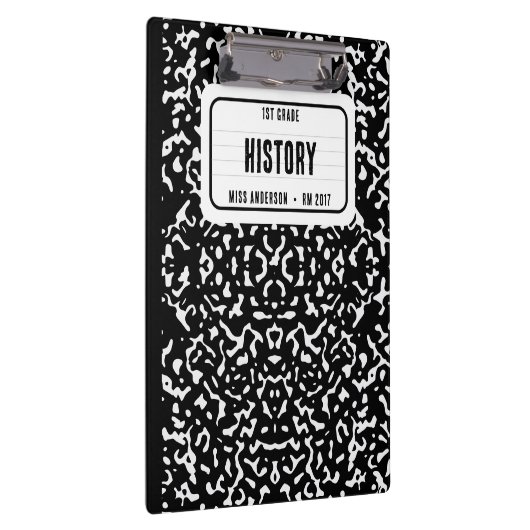 Porte-bloc Composition Carnet Étudiant Enseignant noir (Swatch)