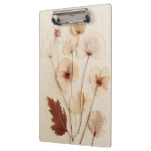 Porte-bloc Composition de fleurs séchées vintage (Gauche)