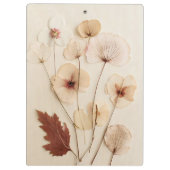 Porte-bloc Composition de fleurs séchées vintage (Dos)