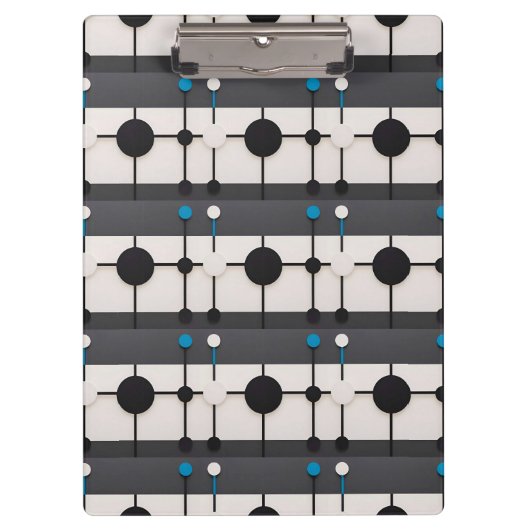 Porte-bloc Composition géométrique abstraite avec cercles (Devant)