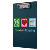 Porte-bloc Comptabilité de l'amour pour la paix (Gauche)