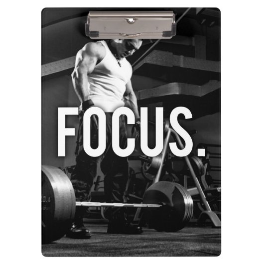 Porte-bloc CONCENTRATION - Exercice "Body building" Motivatio (Devant)
