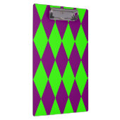 Porte-bloc Conception à carreaux Harlequin vert et violet (Swatch)
