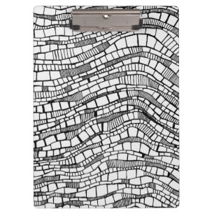 Porte-bloc Conception abstraite à l'encre et au stylo noir et