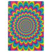 Porte-bloc Conception abstraite de l'arc-en-ciel psychédéliqu (Dos)