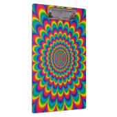 Porte-bloc Conception abstraite de l'arc-en-ciel psychédéliqu (Swatch)
