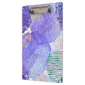 Porte-bloc Conception abstraite violette (Gauche)