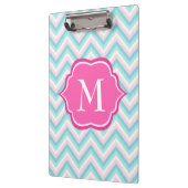 Porte-bloc Conception blanche rose bleue de monogramme de (Gauche)