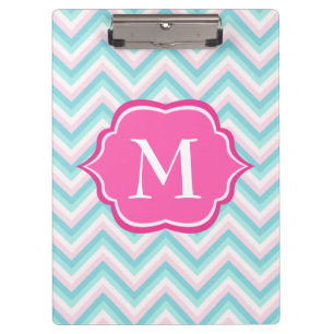 Porte-bloc Conception blanche rose bleue de monogramme de