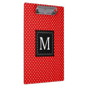Porte-bloc Conception blanche rouge de monogramme de noir de (Swatch)