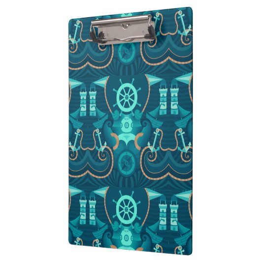 Porte-bloc Conception bleue nautique (Gauche)