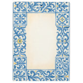 Porte-bloc Conception d'aquarelle fixe portugaise Azulejo (Dos)