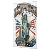 Porte-bloc Conception d'art de liberté patriotique (Gauche)