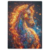 Porte-bloc Conception de cheval en vitrail (Dos)