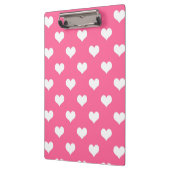 Porte-bloc Conception de coeurs adorables roses blancs (Gauche)