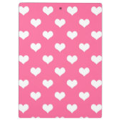 Porte-bloc Conception de coeurs adorables roses blancs (Dos)