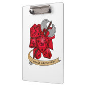 Porte-bloc Conception de dés barbares (Gauche)