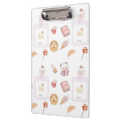 Porte-bloc Conception de dessert friandises rose mignon (Gauche)