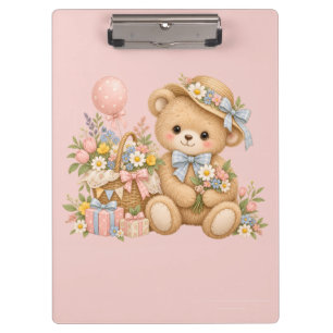 Porte-bloc Conception de fête de nounours mignon