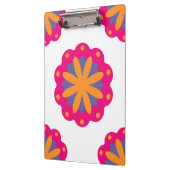 Porte-bloc Conception de fleurs géométriques audacieuses (Gauche)
