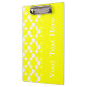 Porte-bloc Conception de la balle jaune avec un texte personn (Gauche)