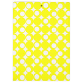 Porte-bloc Conception de la balle jaune avec un texte personn (Dos)