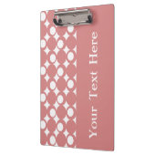 Porte-bloc Conception de la balle rose avec texte personnalis (Gauche)