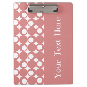 Porte-bloc Conception de la balle rose avec texte personnalis