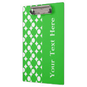 Porte-bloc Conception de la balle verte avec texte personnali (Gauche)
